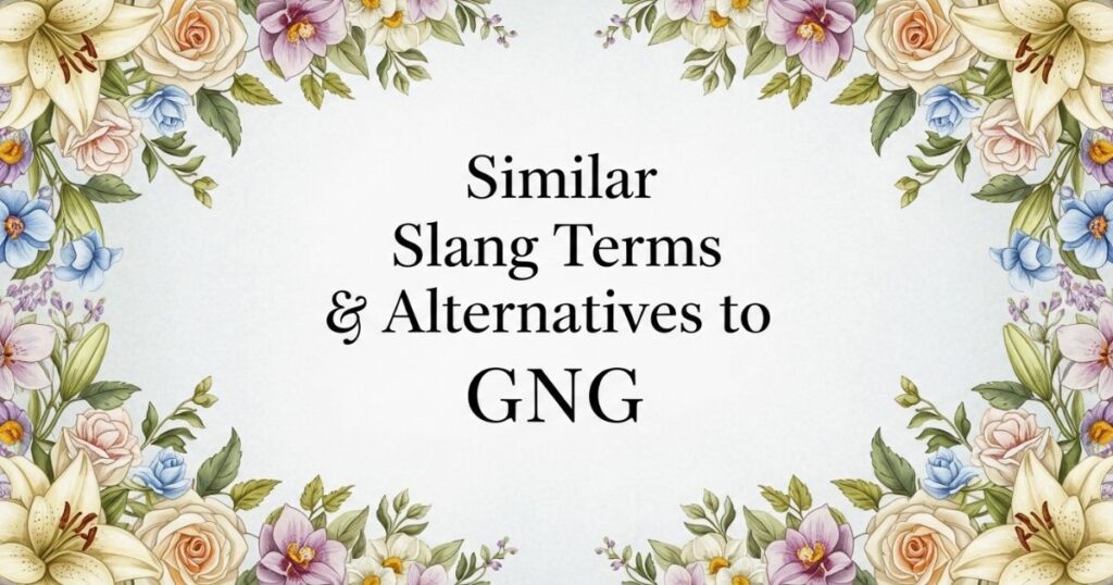 Similar Slang Terms & Alternatives to GNG