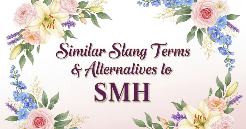 Similar Slang Terms & Alternatives to SMH