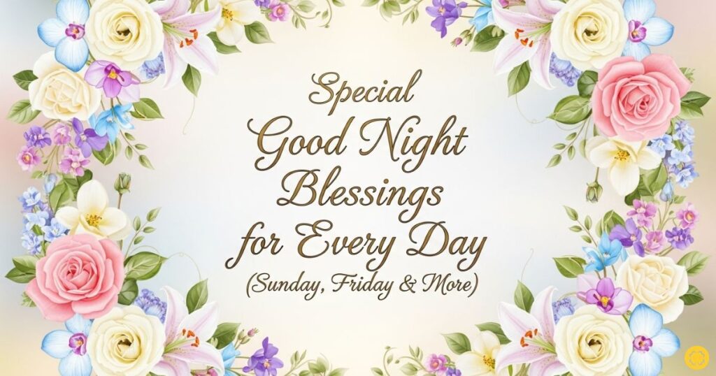 Special Good Night Blessings for Every Day (Sunday, Friday & More)