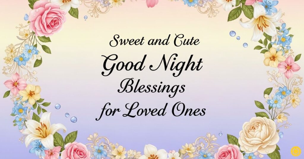 Sweet and Cute Good Night Blessings for Loved Ones