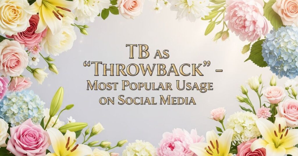 TB as “Throwback” – Most Popular Usage on Social Media