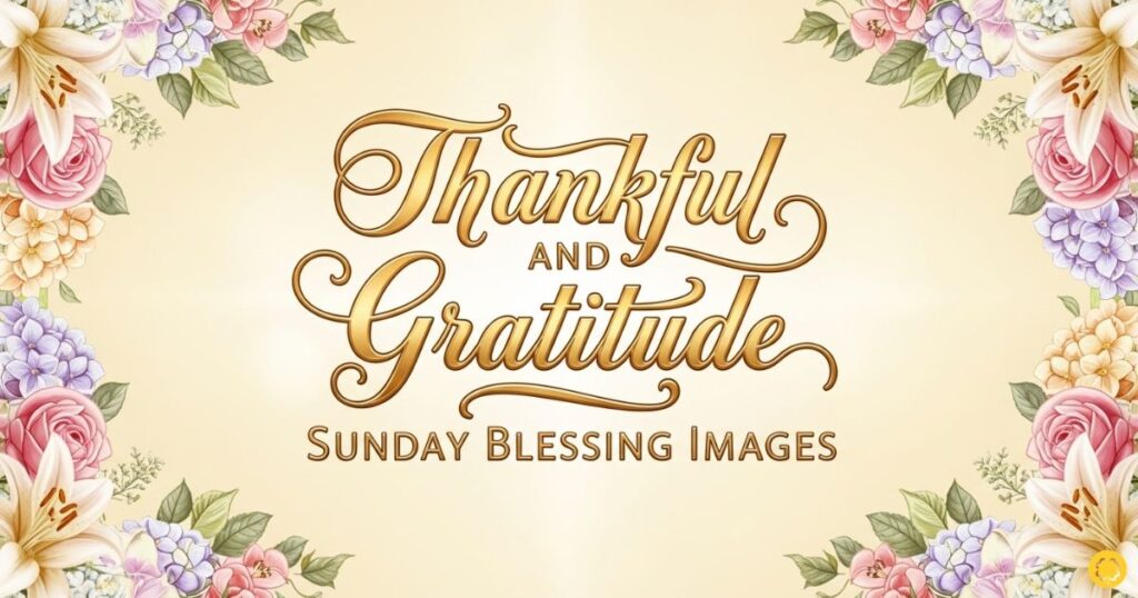 Thankful and Gratitude Sunday Blessing Images