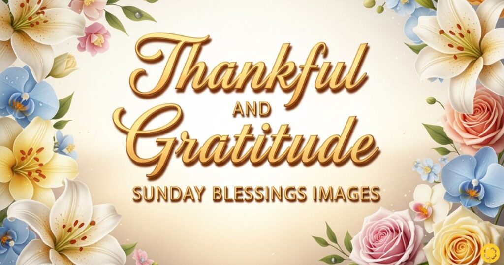 Thankful and Gratitude Sunday Blessings Images