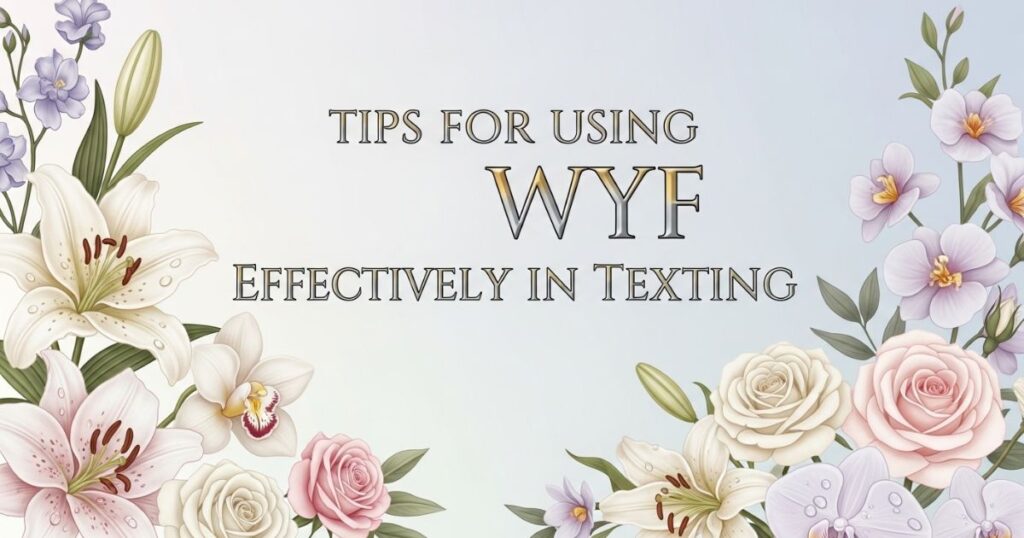 Tips for Using WYF Effectively in Texting