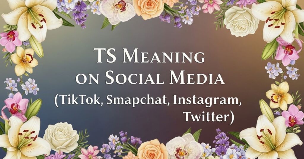 TS Meaning on Social Media (TikTok, Snapchat, Instagram, Twitter)