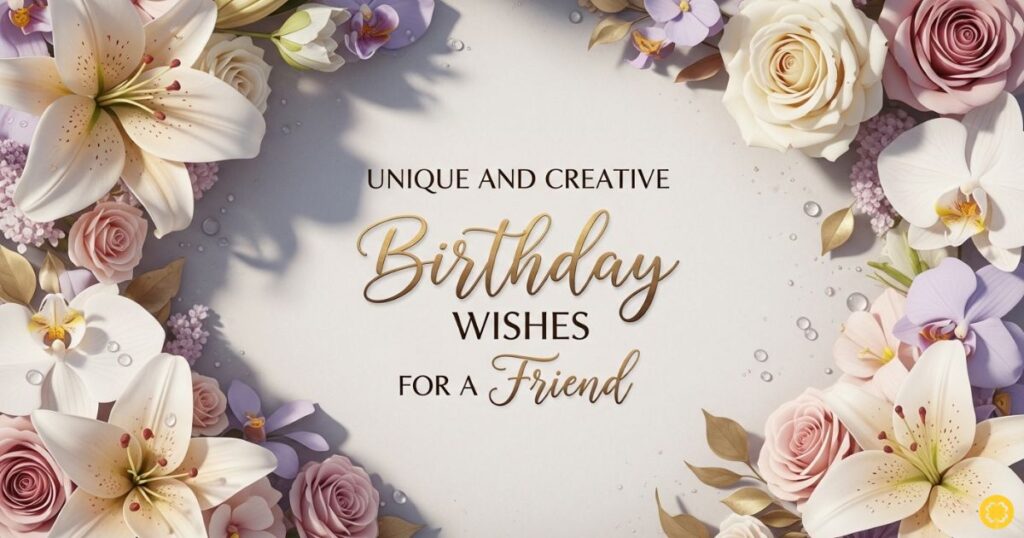 Unique and Creative Birthday Wishes for a Friend