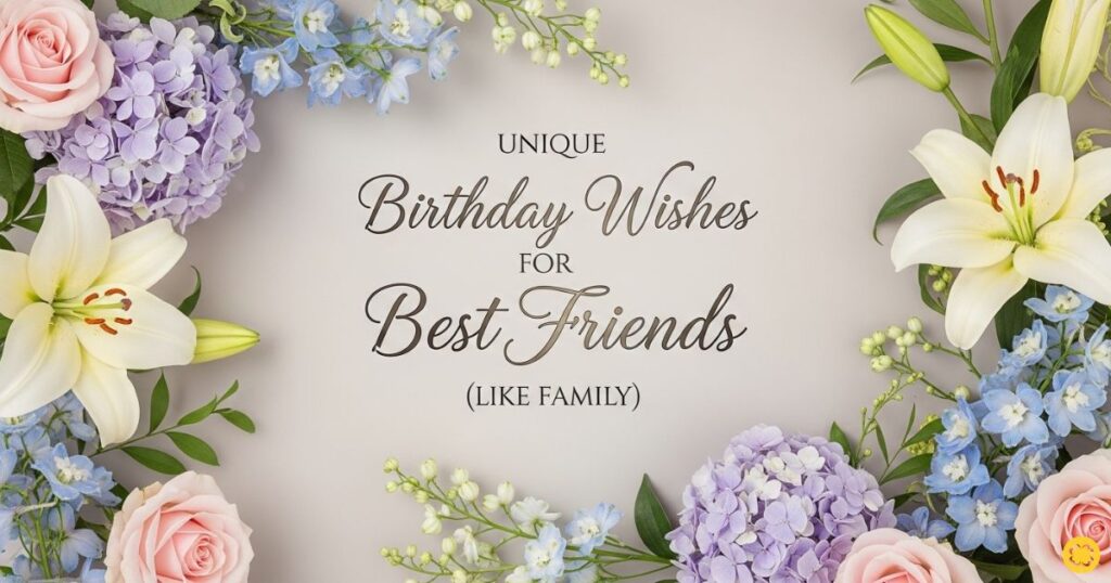 Unique Birthday Wishes for Best Friends (Like Family)
