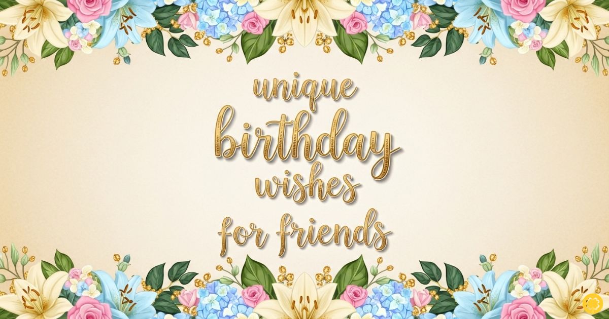 unique birthday wishes for friends