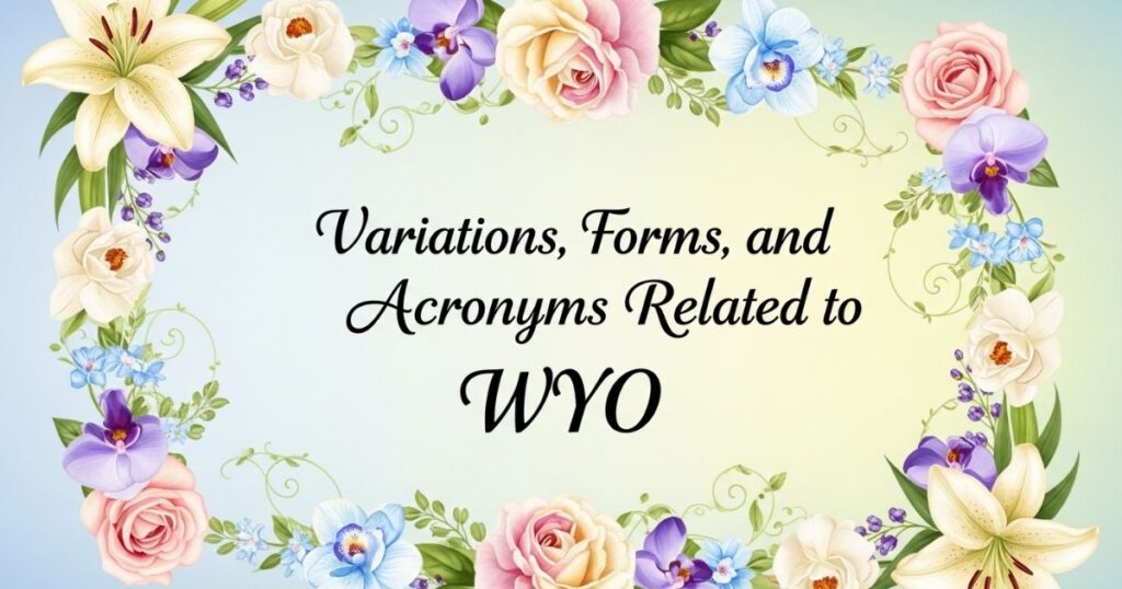 Variations, Forms, and Acronyms Related to WYO