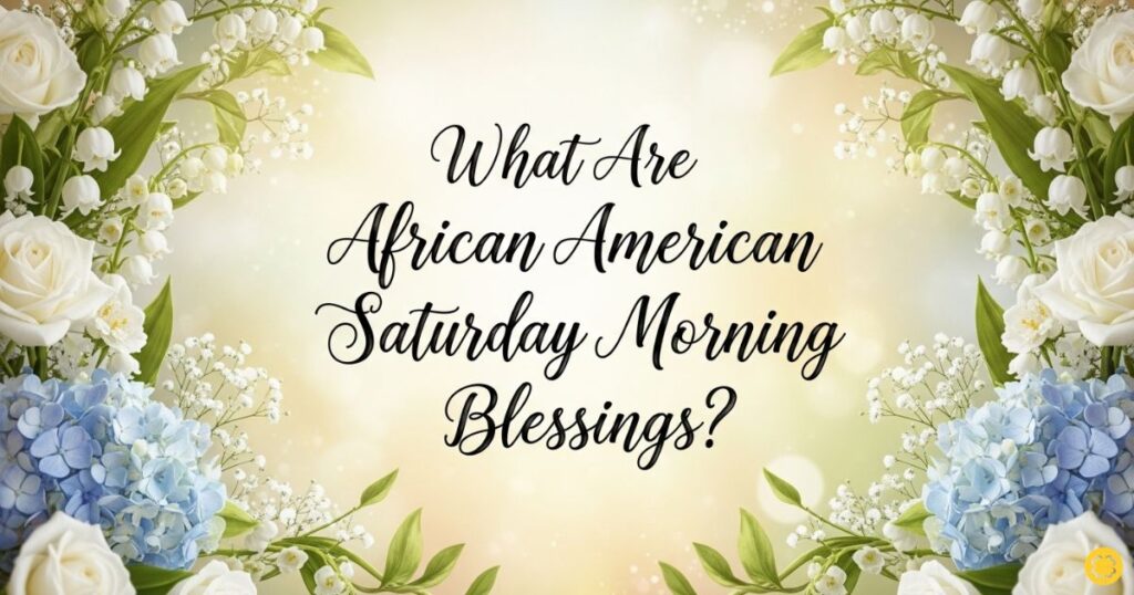 What Are African American Saturday Morning Blessings?
