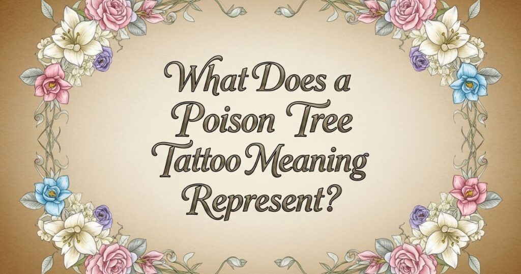 What Does a Poison Tree Tattoo Meaning Represent?