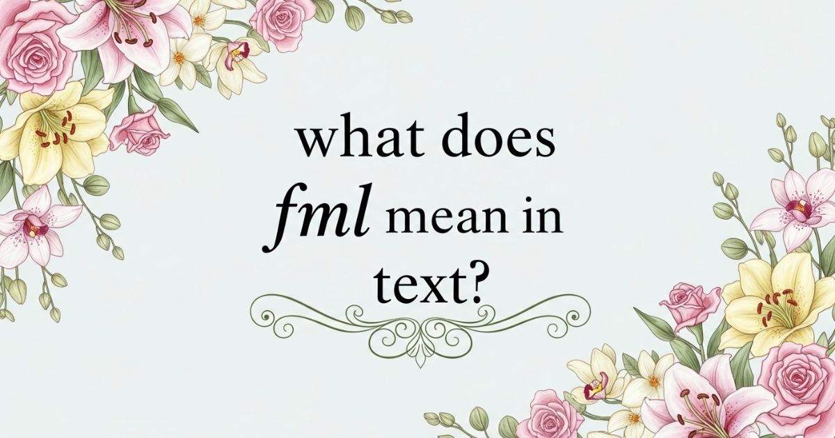 what does fml mean in text