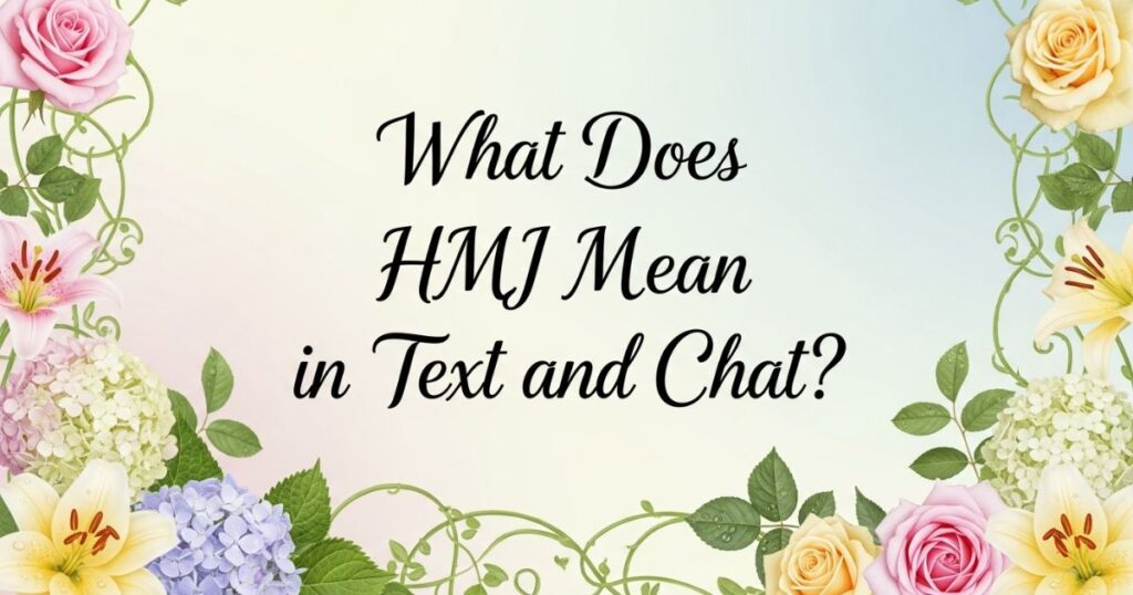 What Does HMJ Mean in Text and Chat?