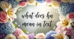 what does hn mean in text
