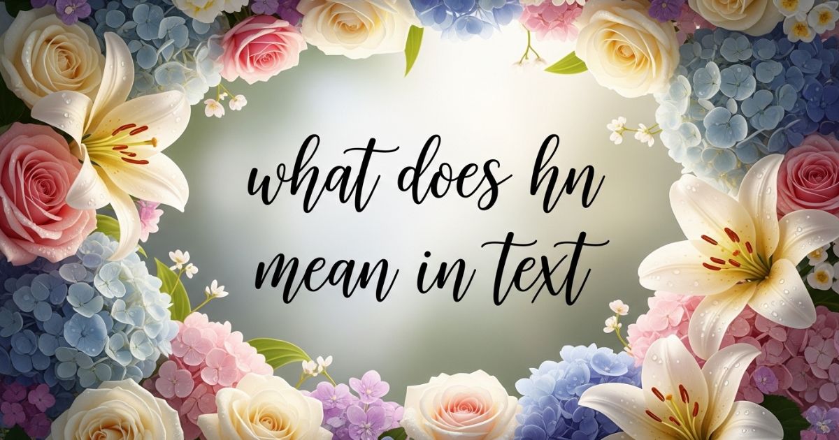 what does hn mean in text