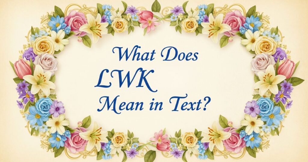 What Does LWK Mean in Text?