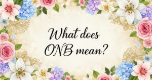 what does onb mean