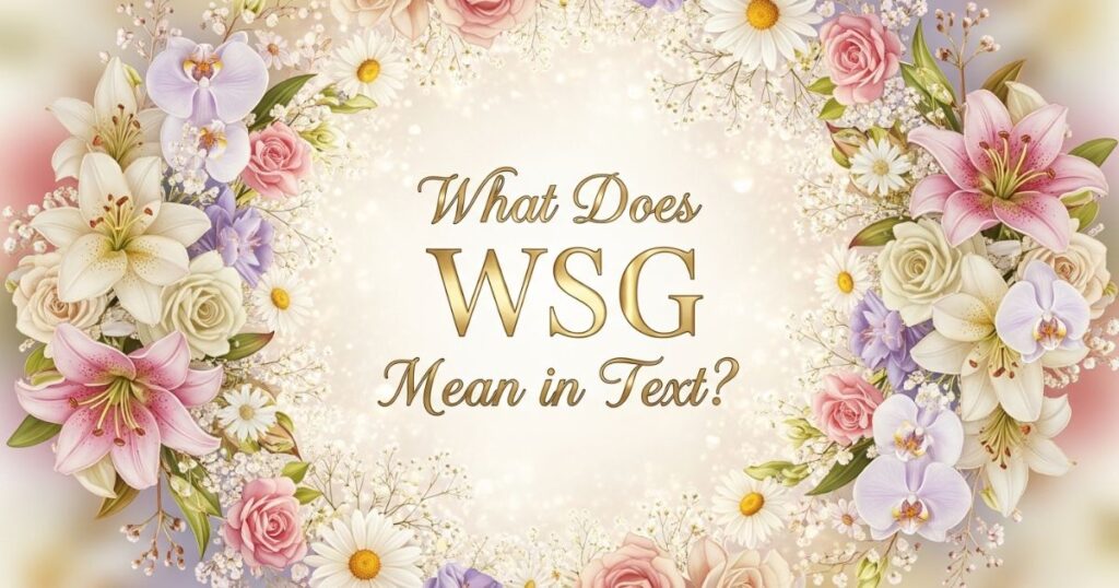 What Does WSG Mean in Text? 