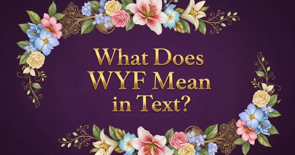 What Does WYF Mean in Text?