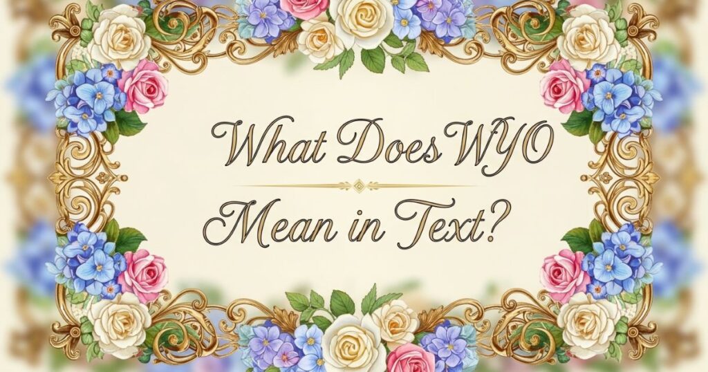 What Does WYO Mean in Text?