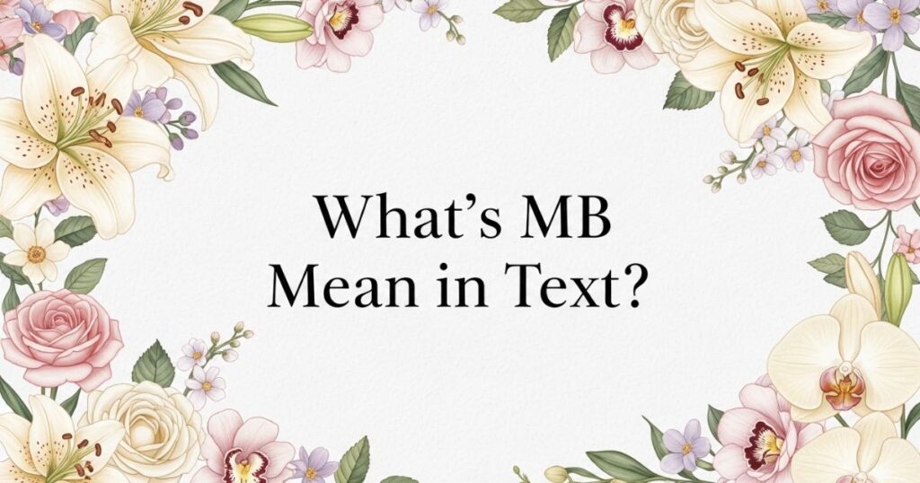 Whats MB Mean in Text?