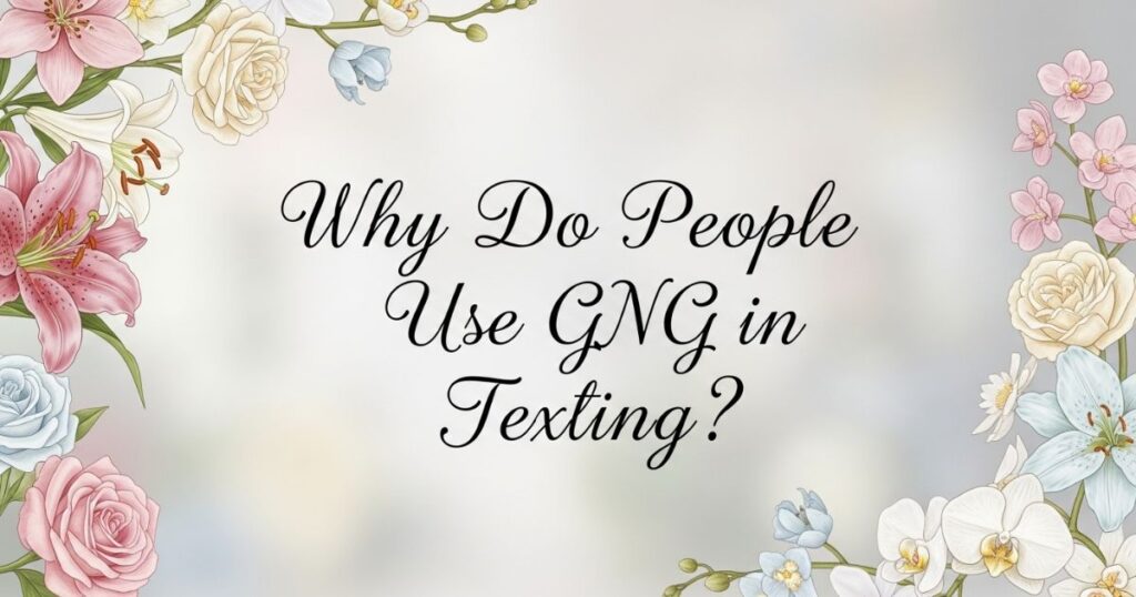 Why Do People Use GNG in Texting?