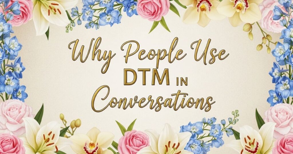Why People Use DTM in Conversations
