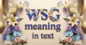  wsg meaning in text