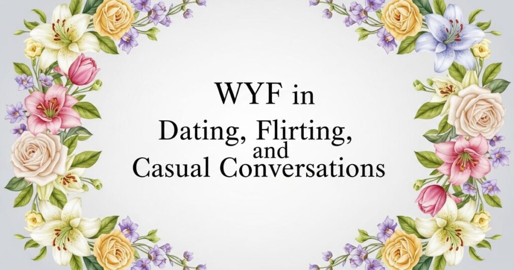 WYF in Dating, Flirting, and Casual Conversations
