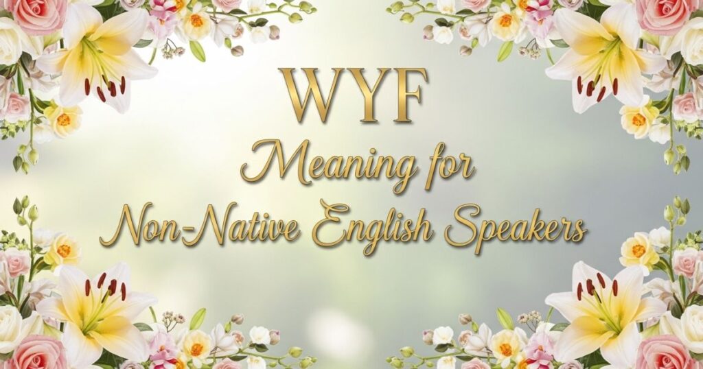 WYF Meaning for Non-Native English Speakers
