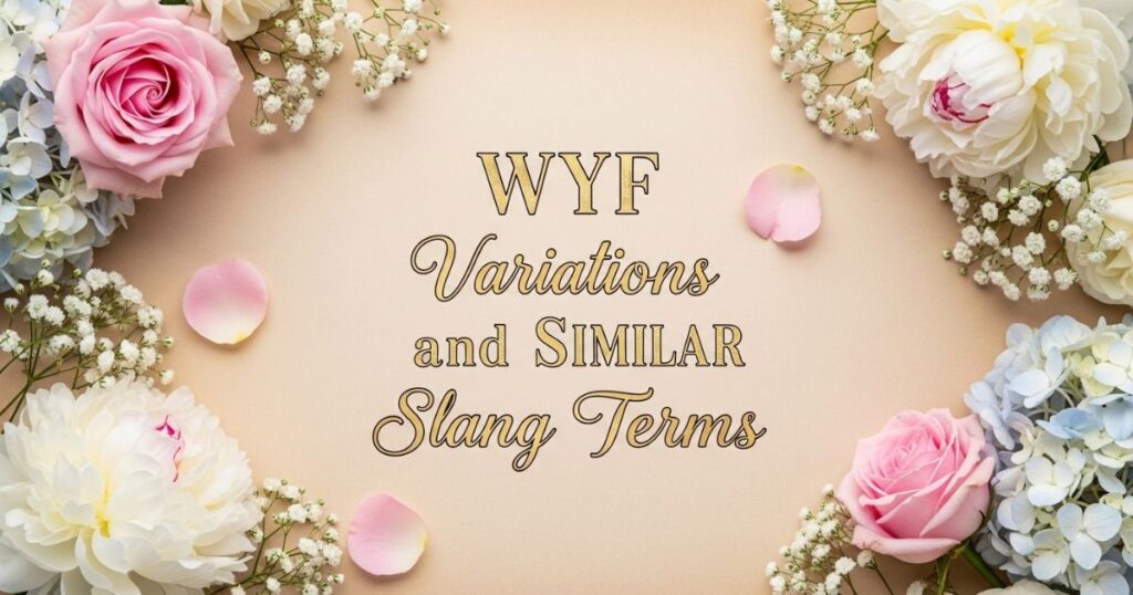 WYF Variations and Similar Slang Terms
