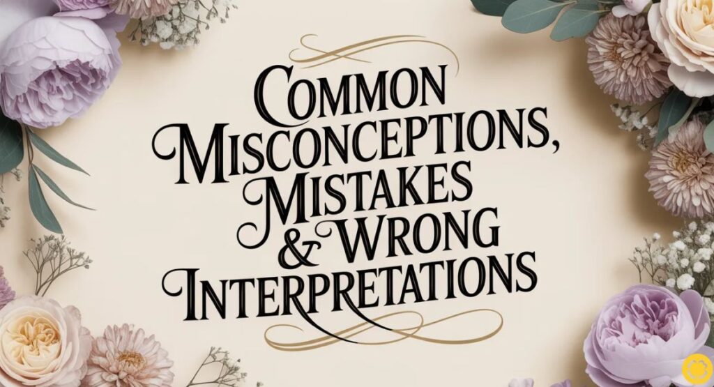 Common Misconceptions, Mistakes & Wrong Interpretations