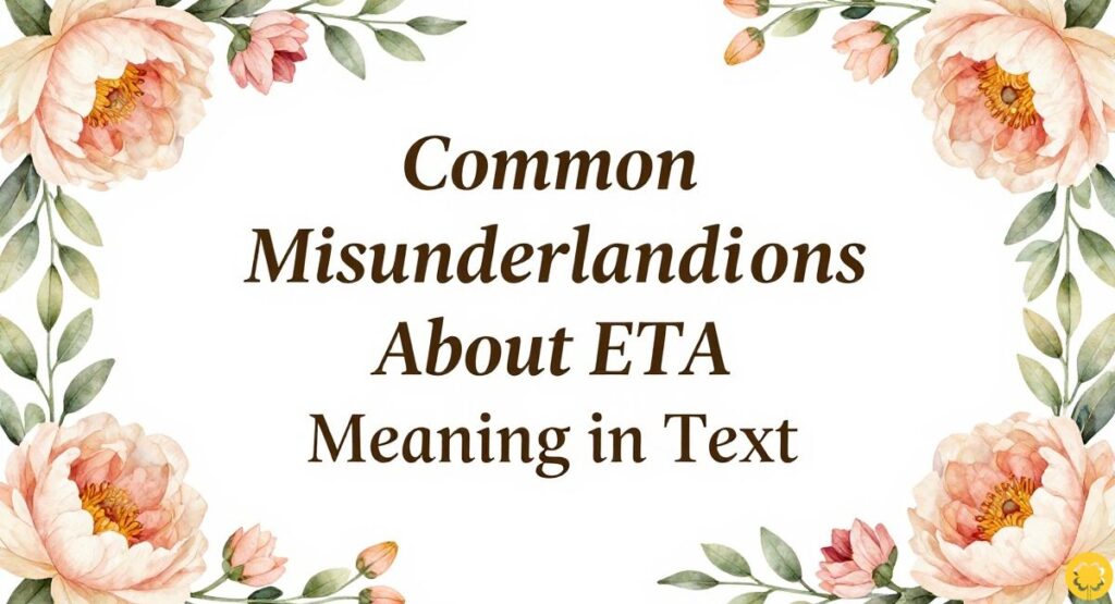 Common Misunderstandings About ETA Meaning in Text