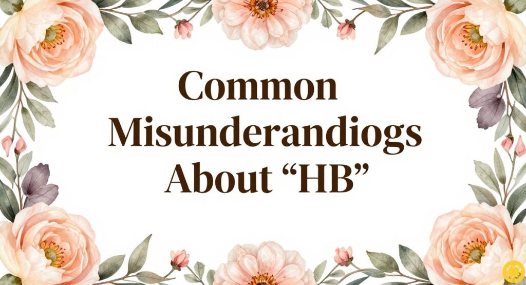 Common Misunderstandings About “HB”
