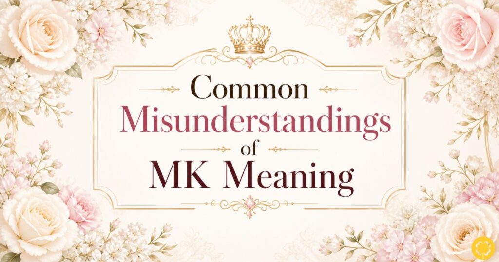Common Misunderstandings of MK Meaning