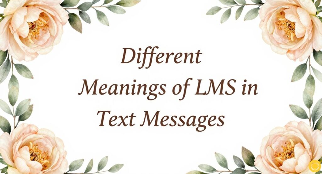Different Meanings of LMS in Text Messages