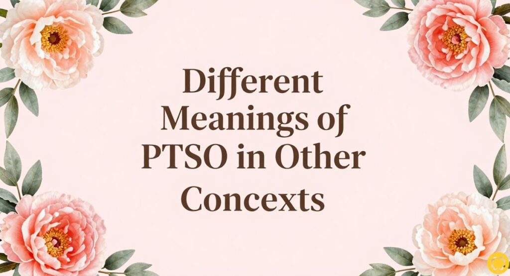 Different Meanings of PTSO in Other Contexts