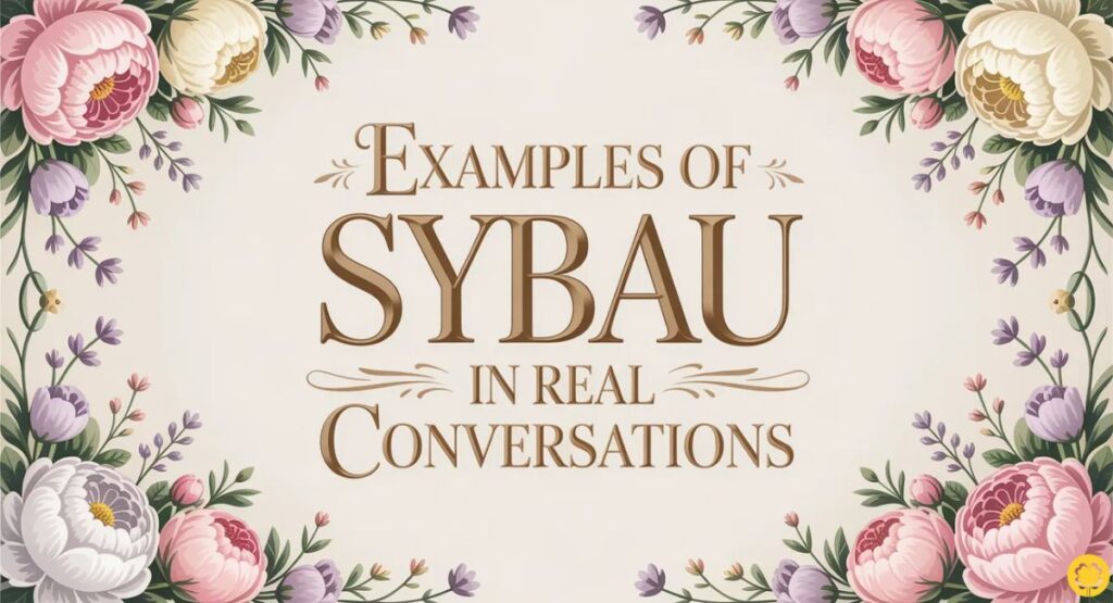 Examples of SYBAU in Real Conversations