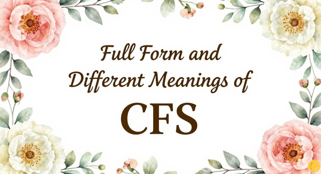 Full Form and Different Meanings of CFS