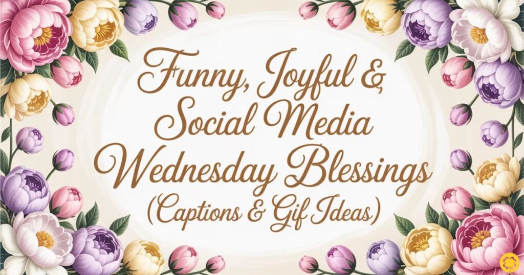 Funny, Joyful & Social Media Wednesday Blessings (Captions & GIF Ideas)
