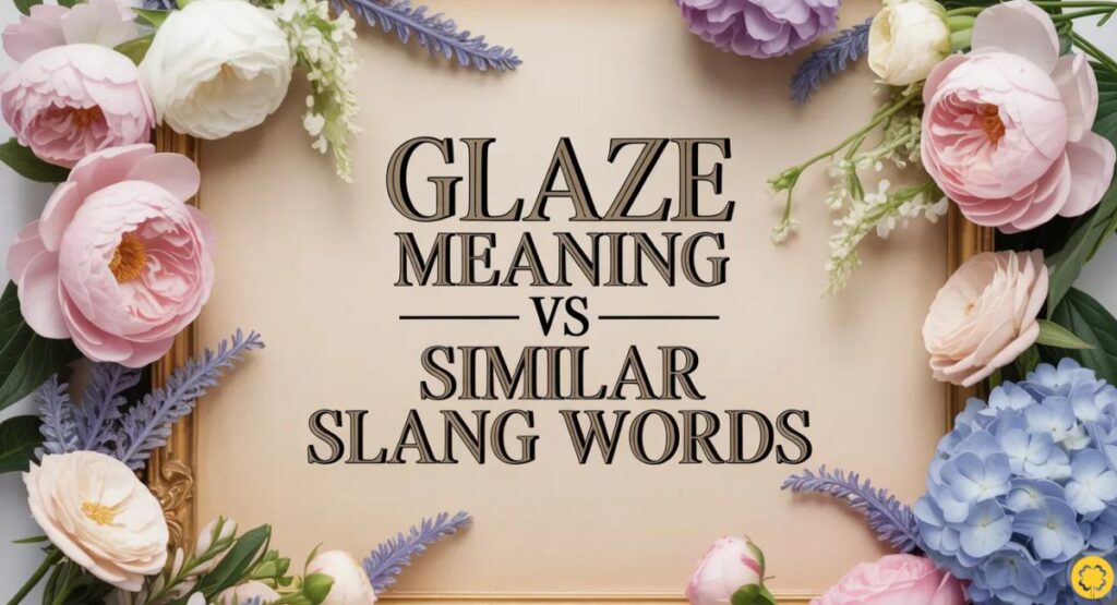 Glaze Meaning vs Similar Slang Words