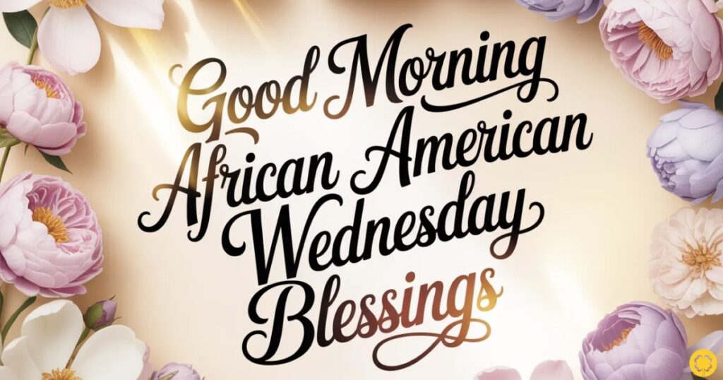 Good Morning African American Wednesday Blessings