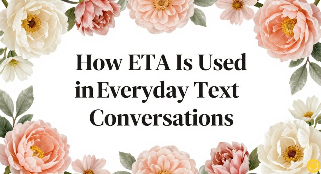 How ETA Is Used in Everyday Text Conversations