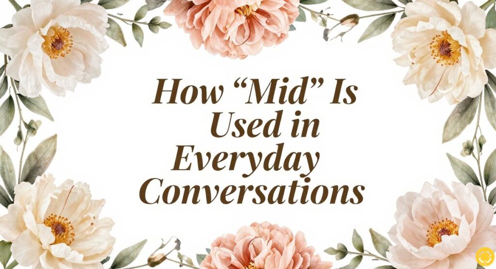 How “Mid” Is Used in Everyday Conversations