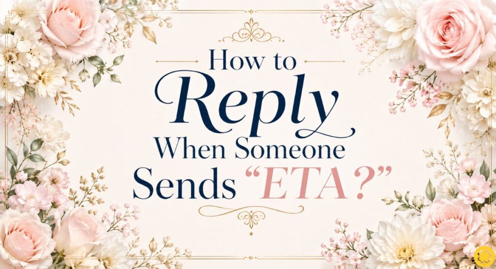 How to Reply When Someone Sends “ETA?”