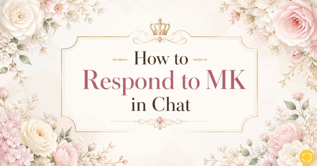 How to Respond to MK in Chat