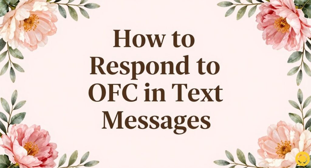 How to Respond to OFC in Text Messages