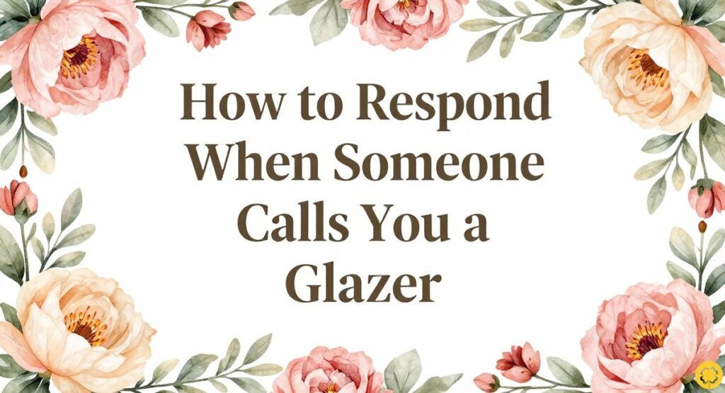 How to Respond When Someone Calls You a Glazer
