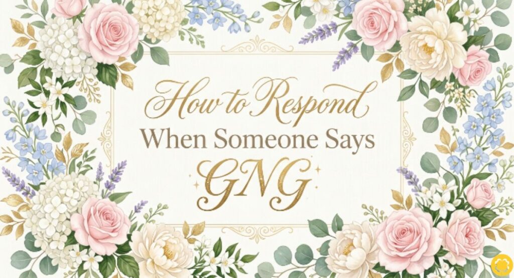 How to Respond When Someone Says GNG
