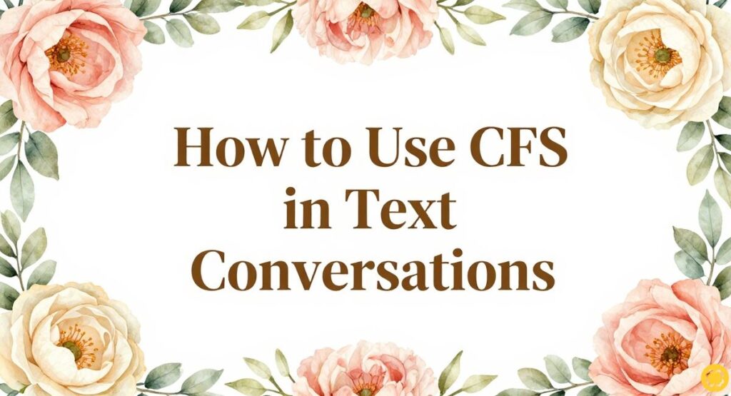How to Use CFS in Text Conversations